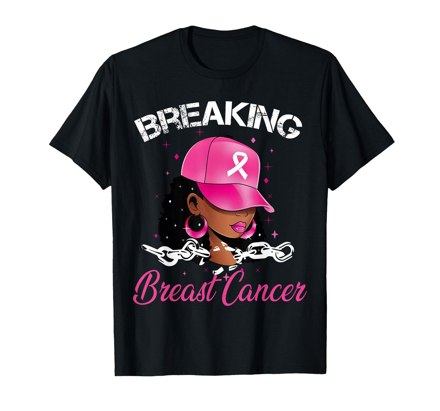 Black Women Breast Cancer Breaking Breast Cancer Awareness T-Shirt