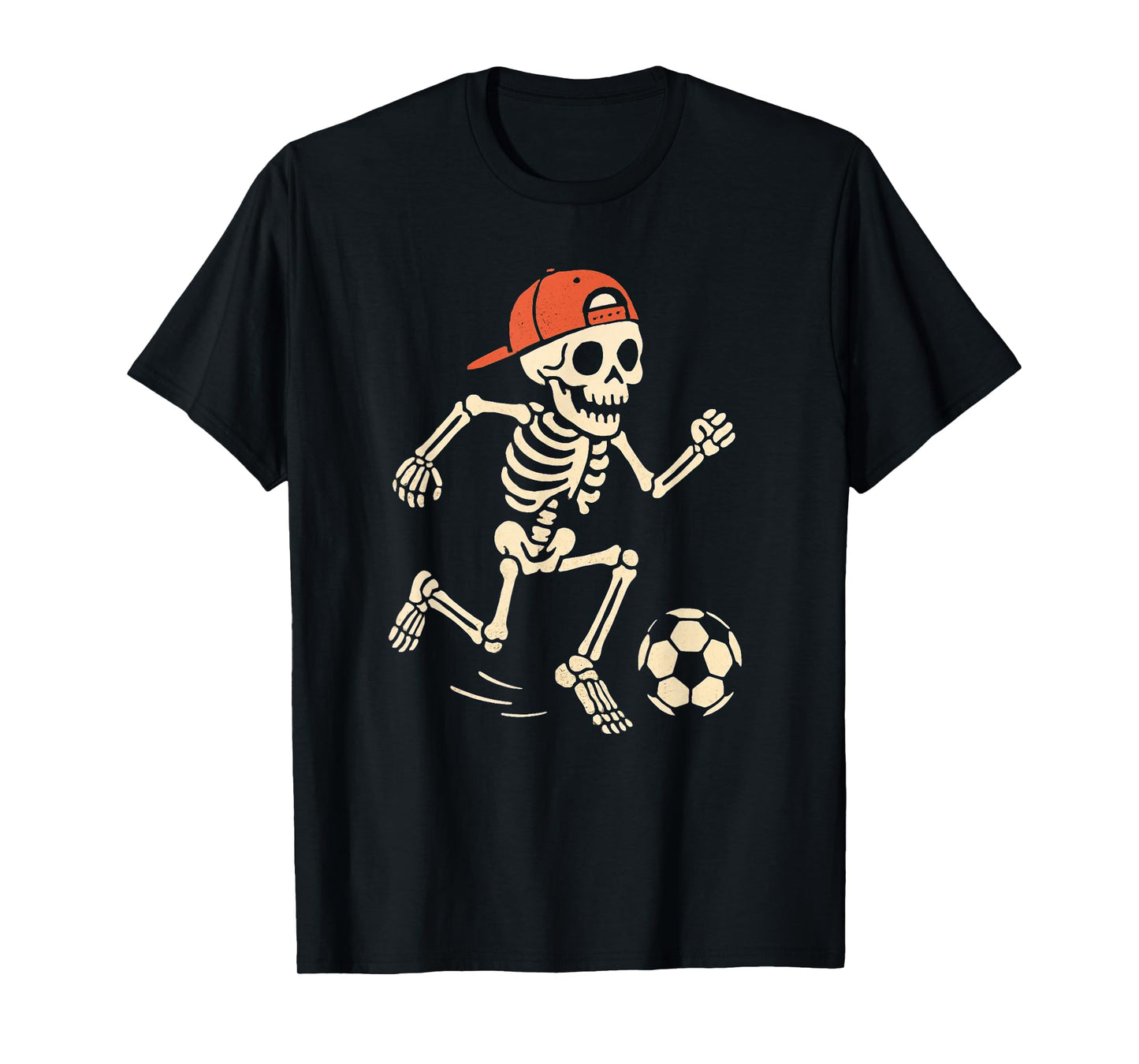 Skeleton Soccer Player Funny Halloween Soccer Lovers Kids T-Shirt