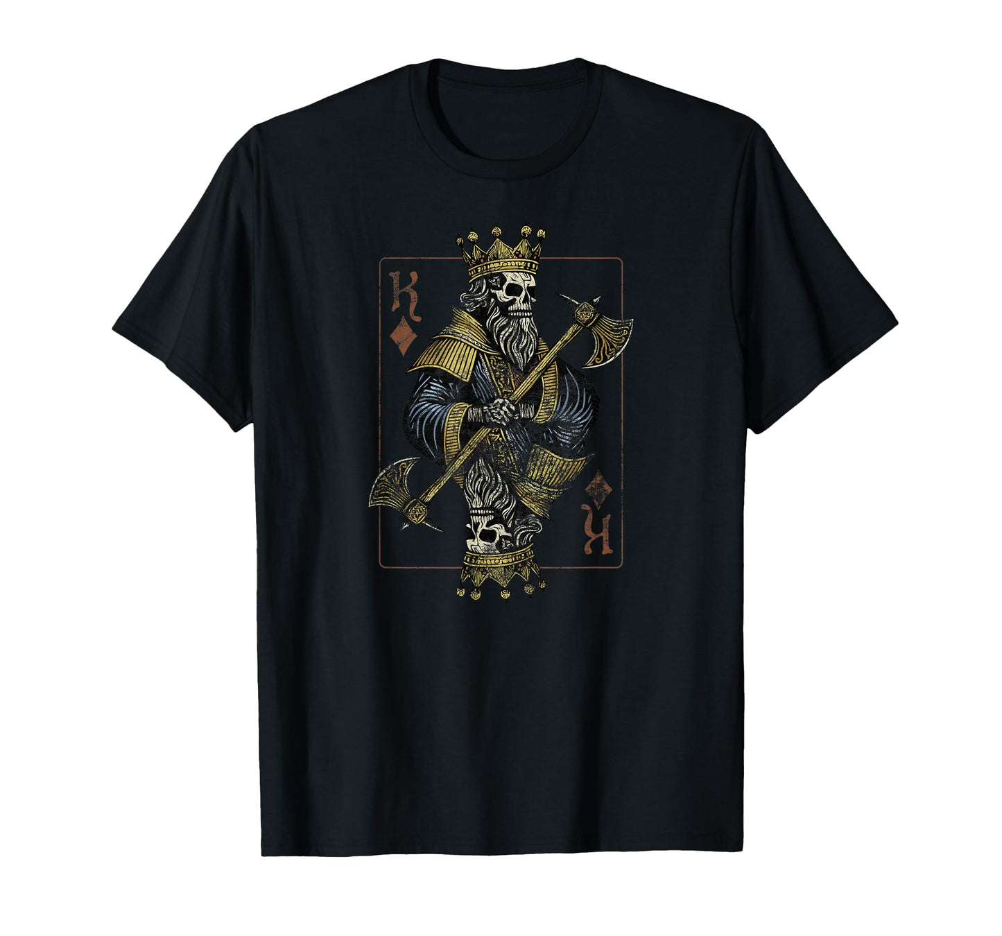 Skeletal King of Diamonds - Color T-Shirt