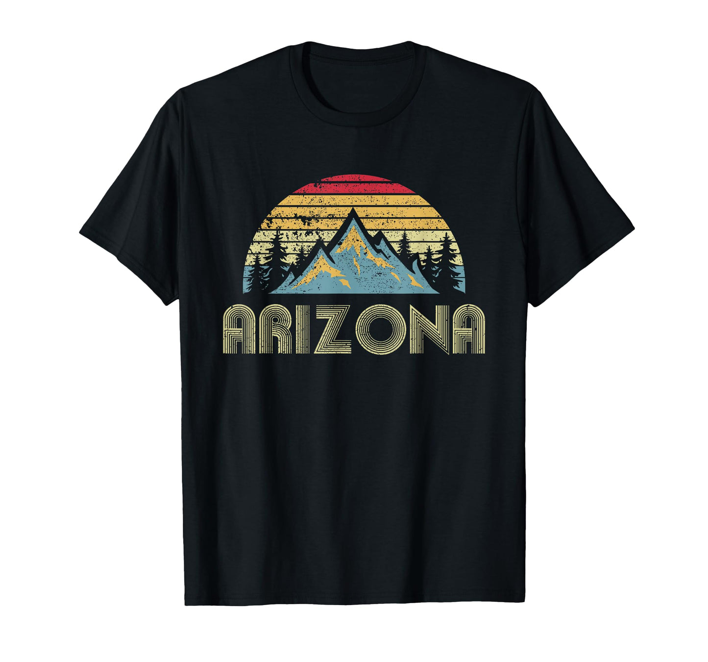 Arizona - Retro Vintage Mountains Nature Hiking T-Shirt