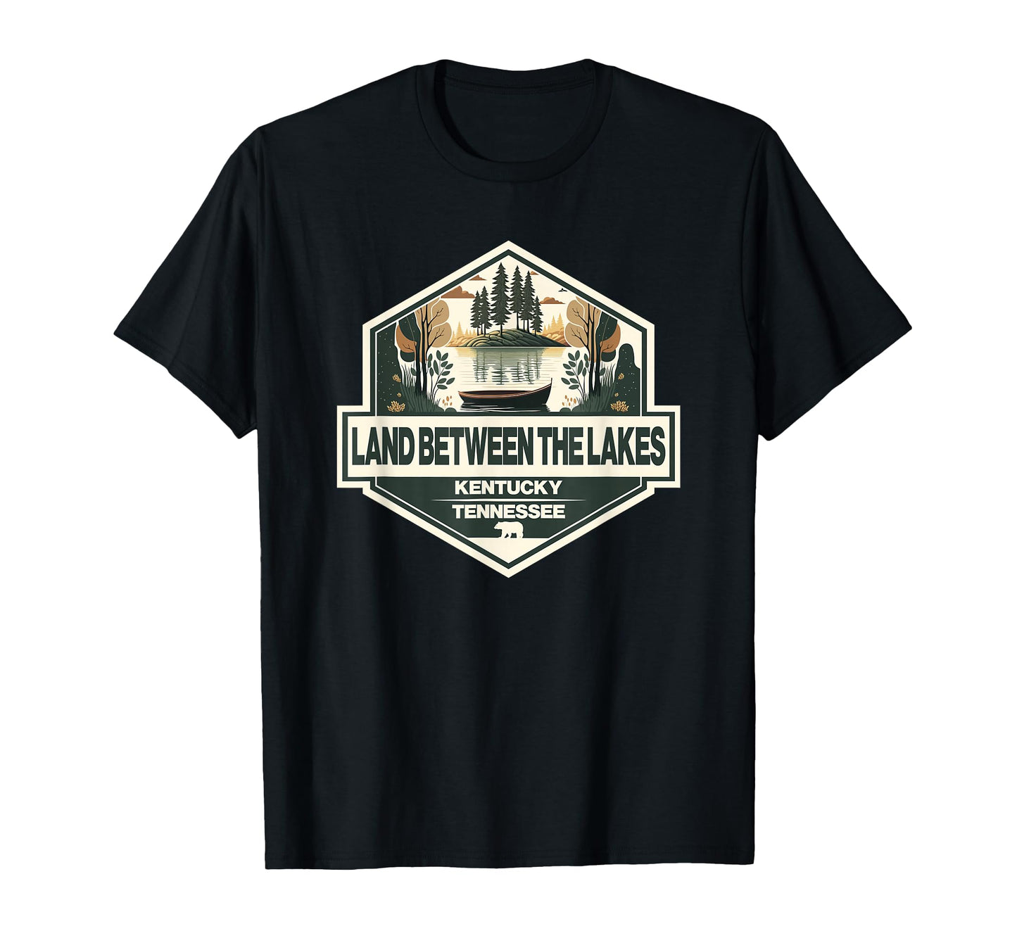 Land Between the Lakes Travel Art Badge Vintage T-Shirt