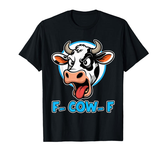 Cow F-Cow-F Funny F-Caw-F Dairy Cow Adult Humor Meme Men T-Shirt