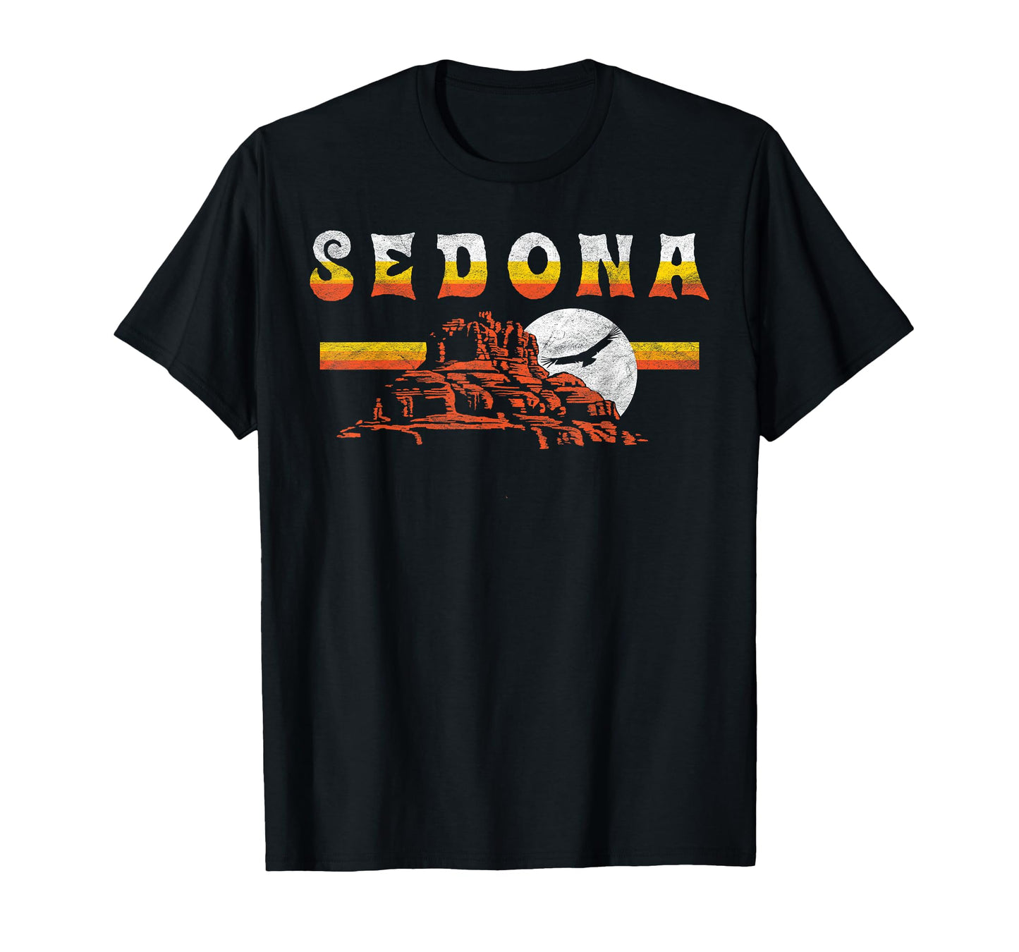 Sedona Arizona Vintage Distressed Bell Skirt Hiking Retro T-Shirt