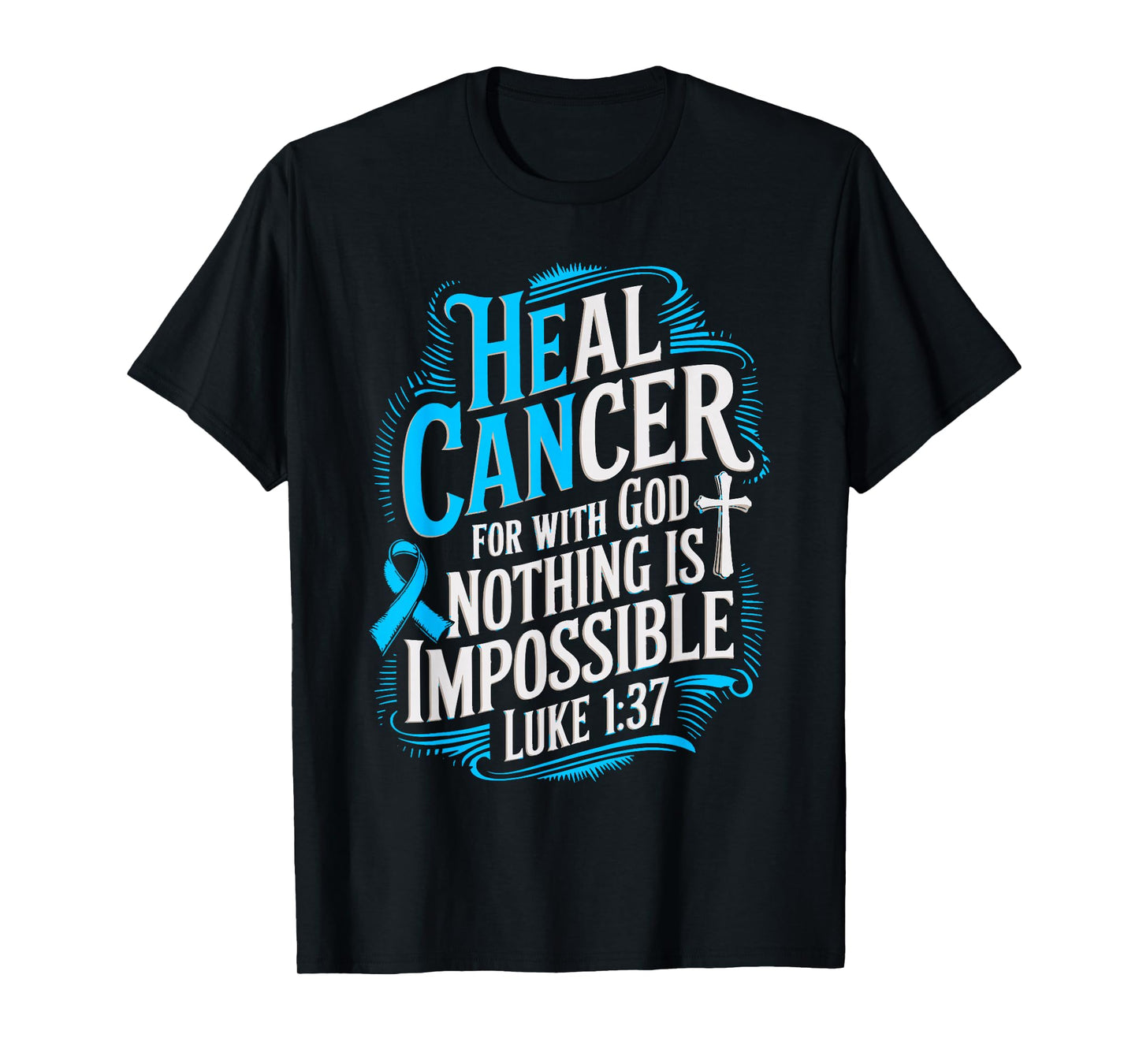 Heal Cancer Survivor Prostate Cancer Awareness T-Shirt