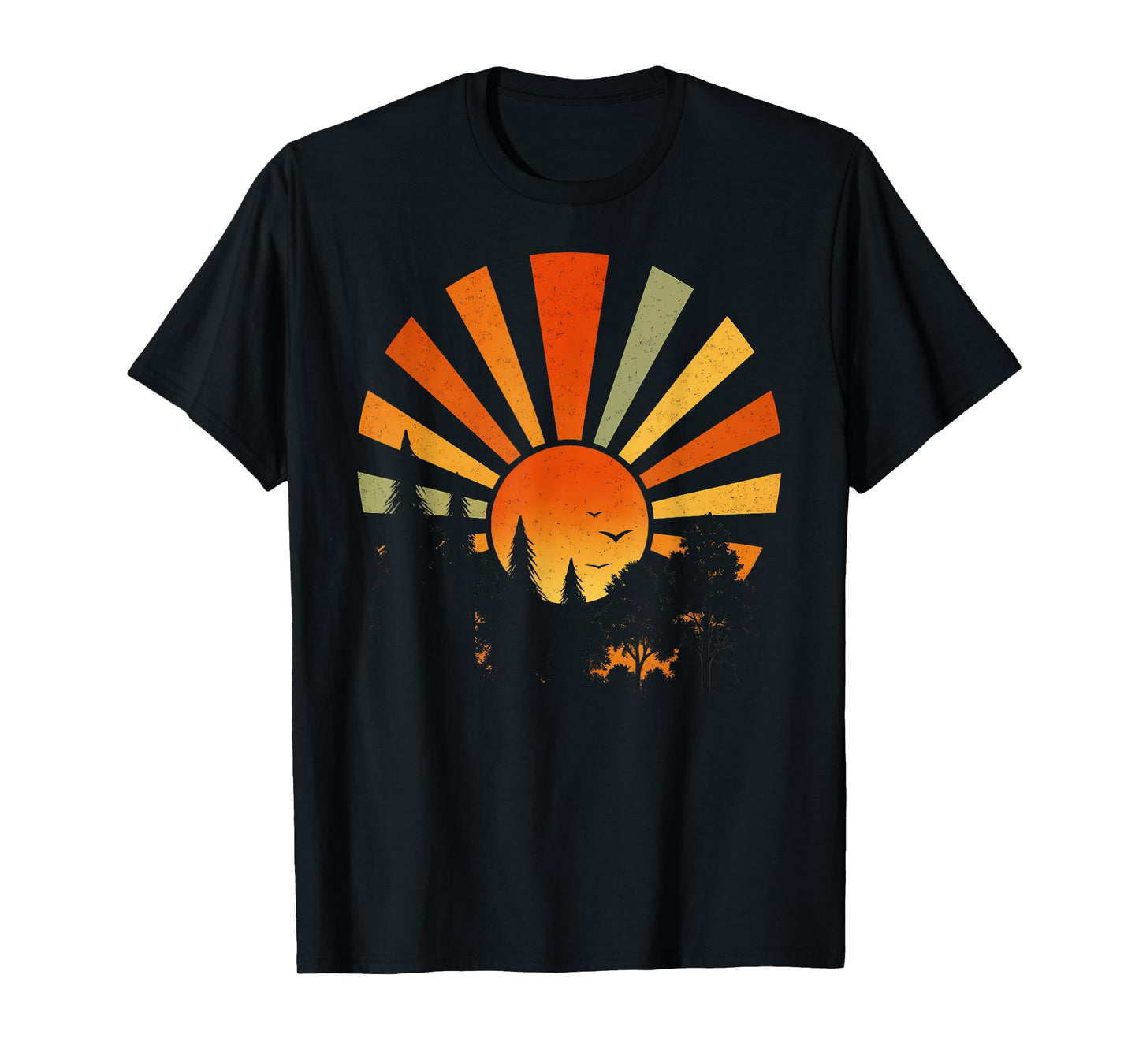 Trees Wildlife Nature Vintage Forest Shirt Sun Outdoors T-Shirt