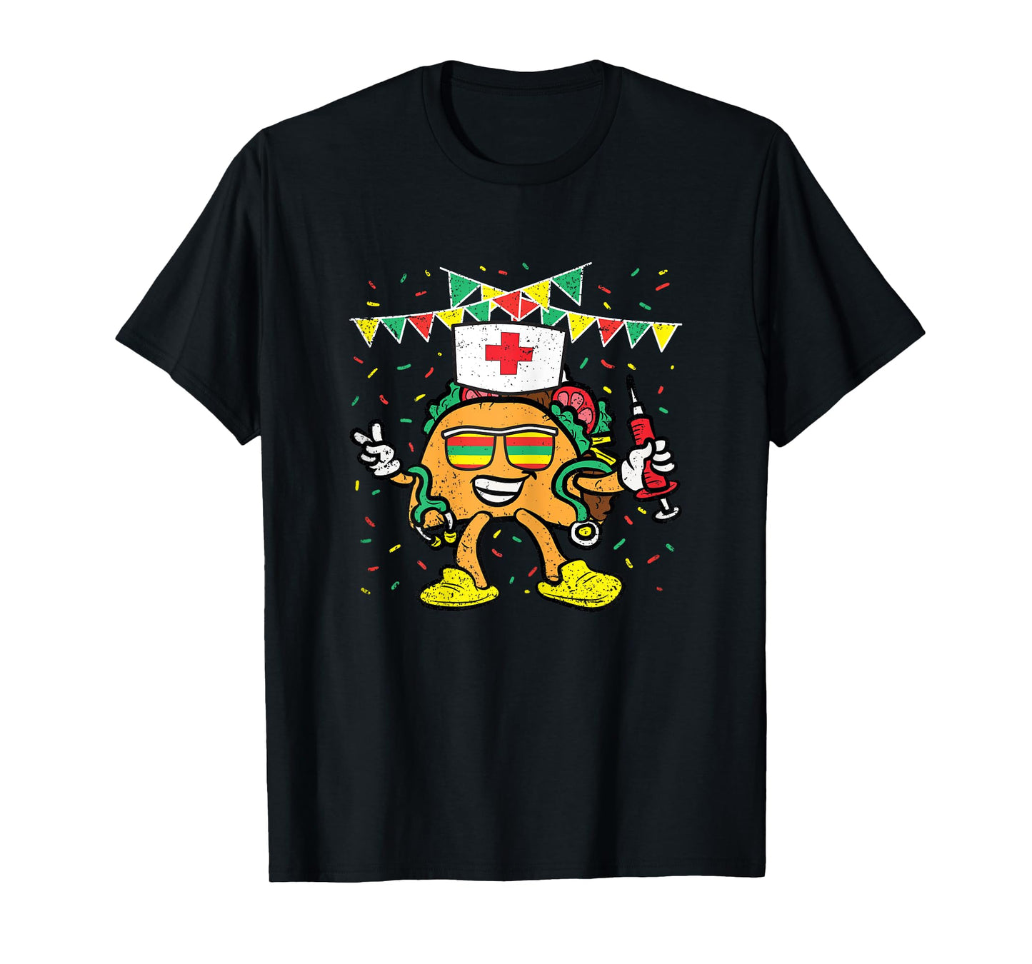 Taco Nurse Cinco De Mayo Nursing RN Mexican Food Fiesta T-Shirt