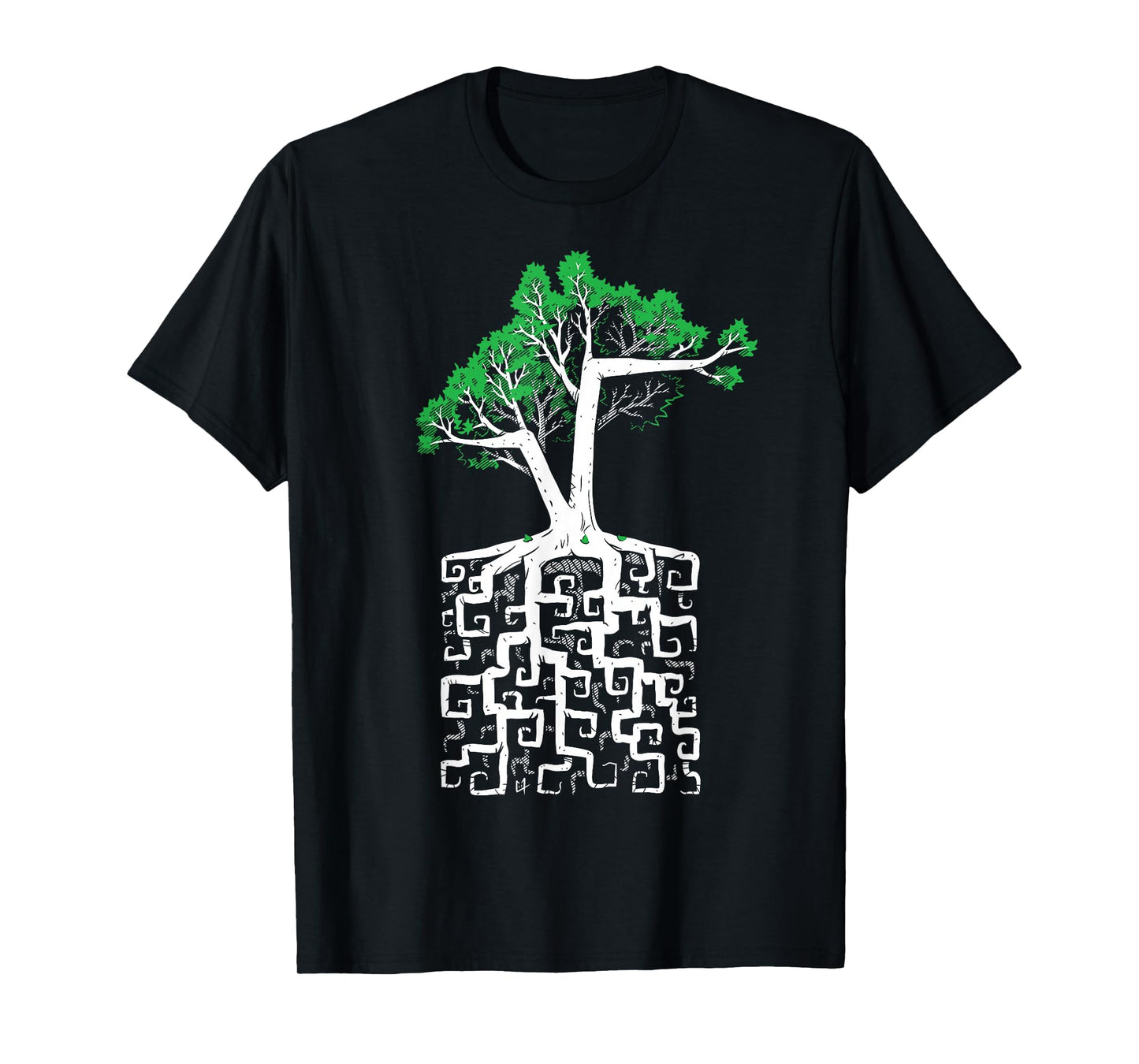 Square Root Pun with a Tree and Math T-Shirt