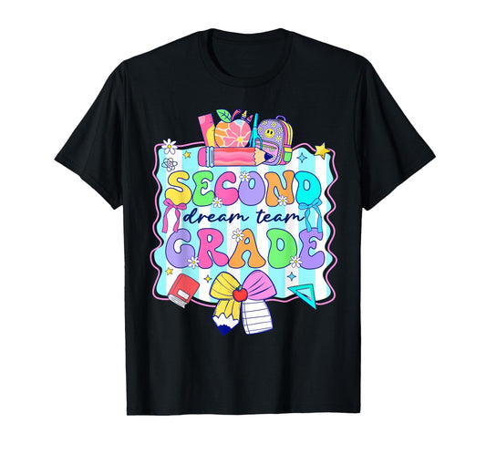 2nd Grade For Girls Boy Teacher Second Grade Back to School T-Shirt