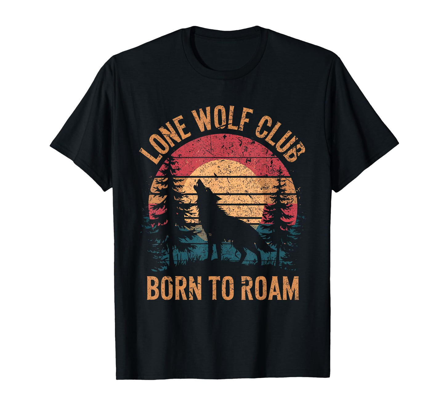 Wolf Club Born to Roam Vintage T-Shirt