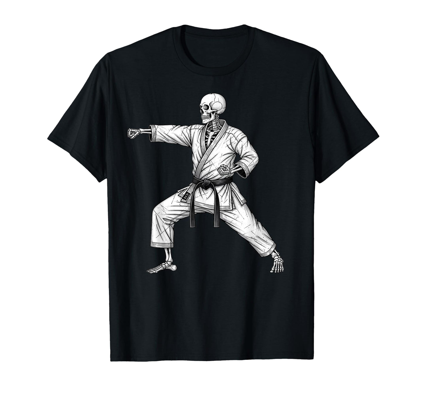 Traditional Martial Arts Karate Shotokan Taekwondo Skeleton T-Shirt