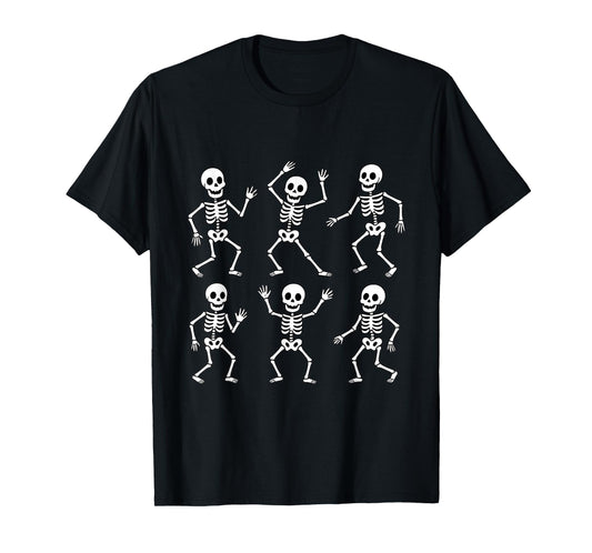 Dancing Skeletons Halloween Party Vibes T-Shirt
