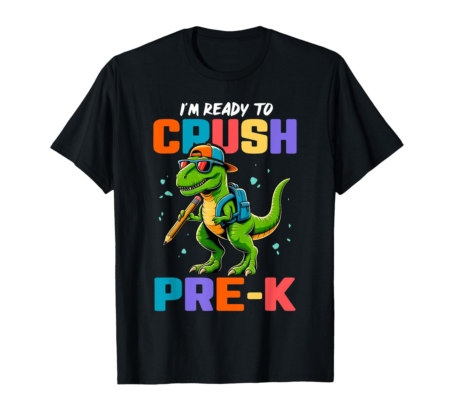 First Day Of Pre-K Shirt Boys Kids Dinosaur Back To School T-Shirt