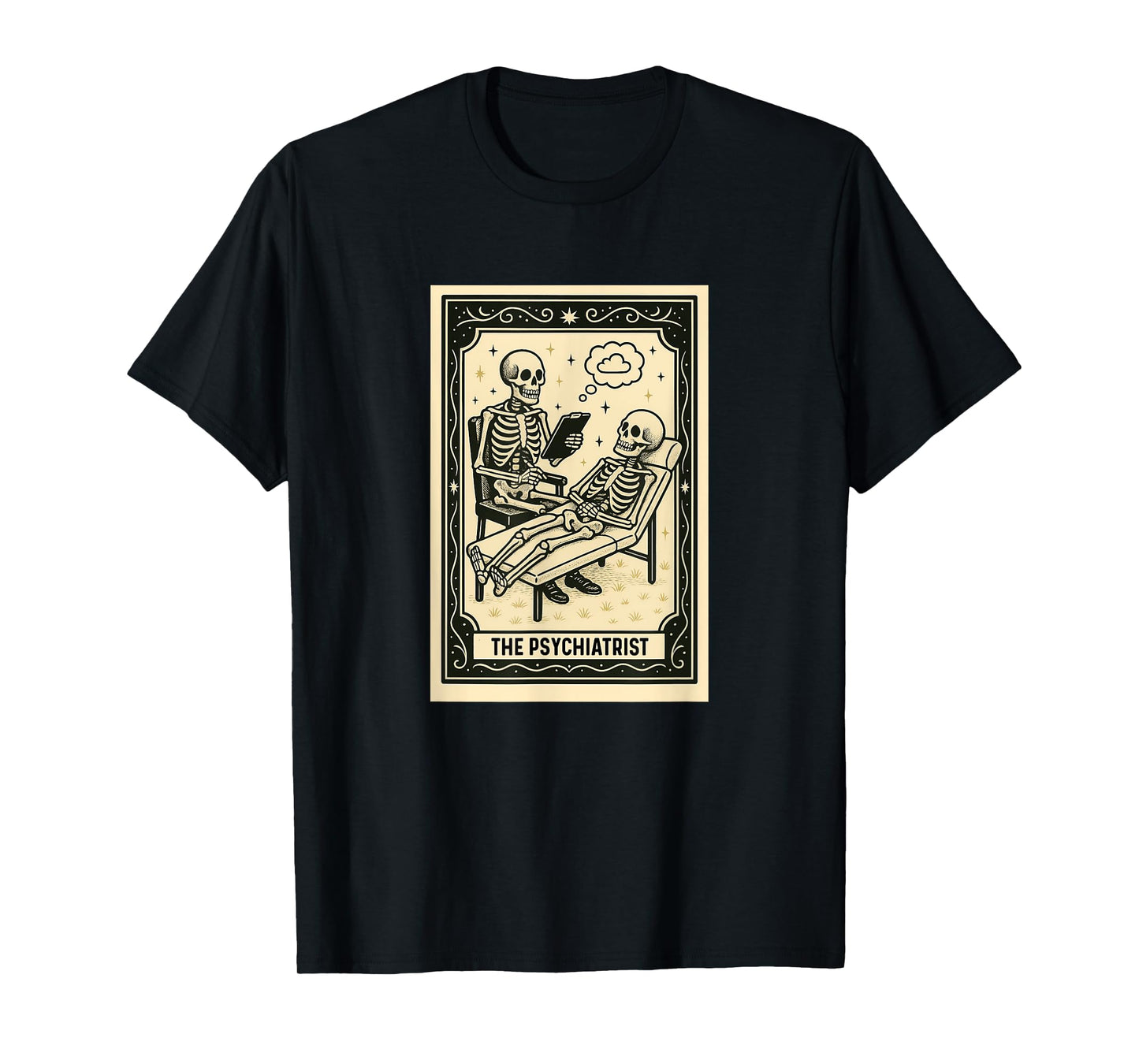 Psychiatrist Tarot Card - Halloween Spooky Gothic Psychiatry T-Shirt