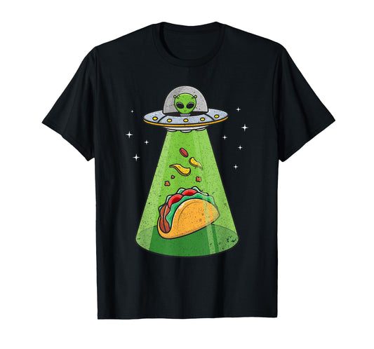 Alien Shirt UFO Abduction, Funny Tacos for Aliens Lover T-Shirt
