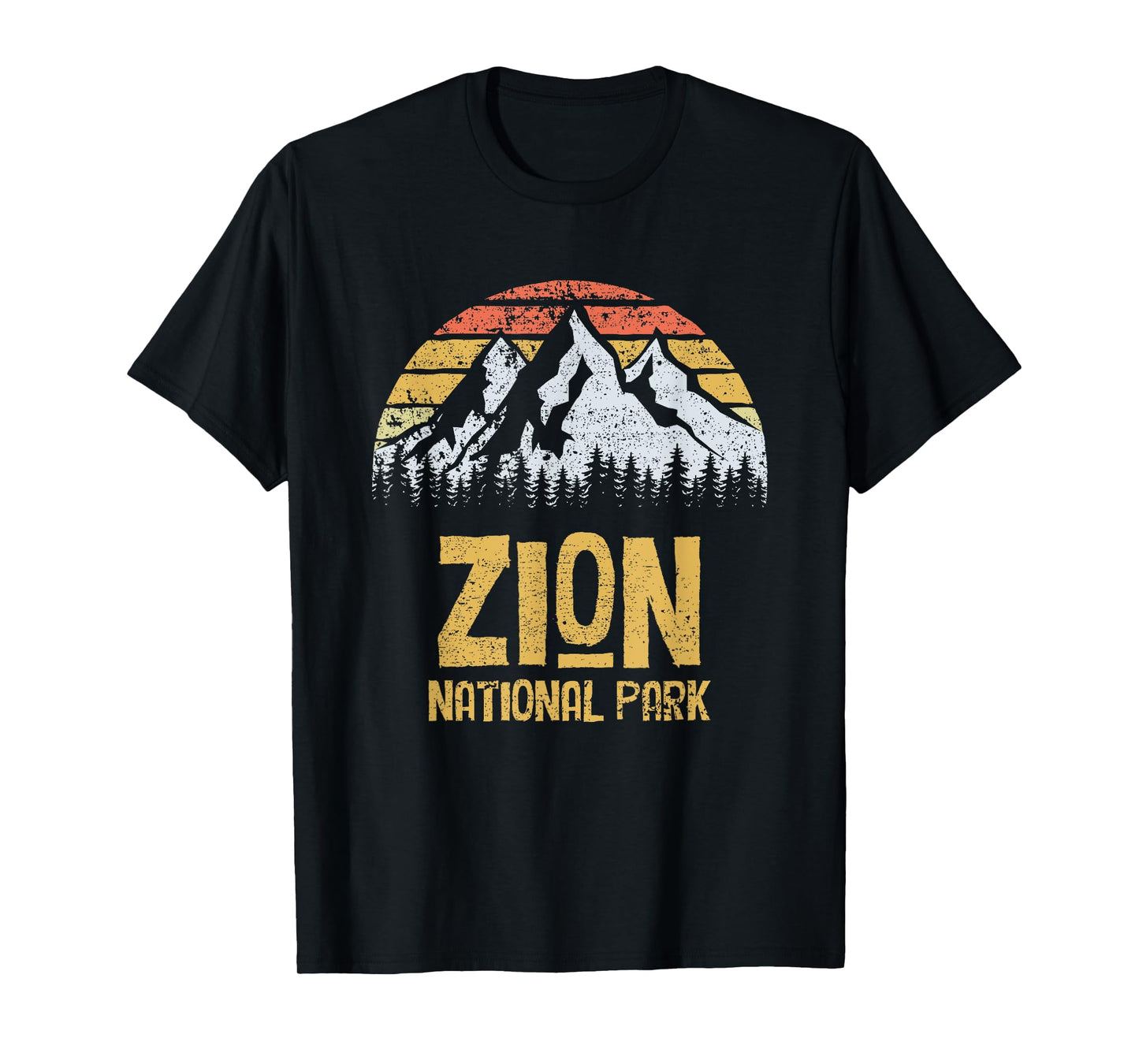 Vintage Retro Zion National Park T Shirt