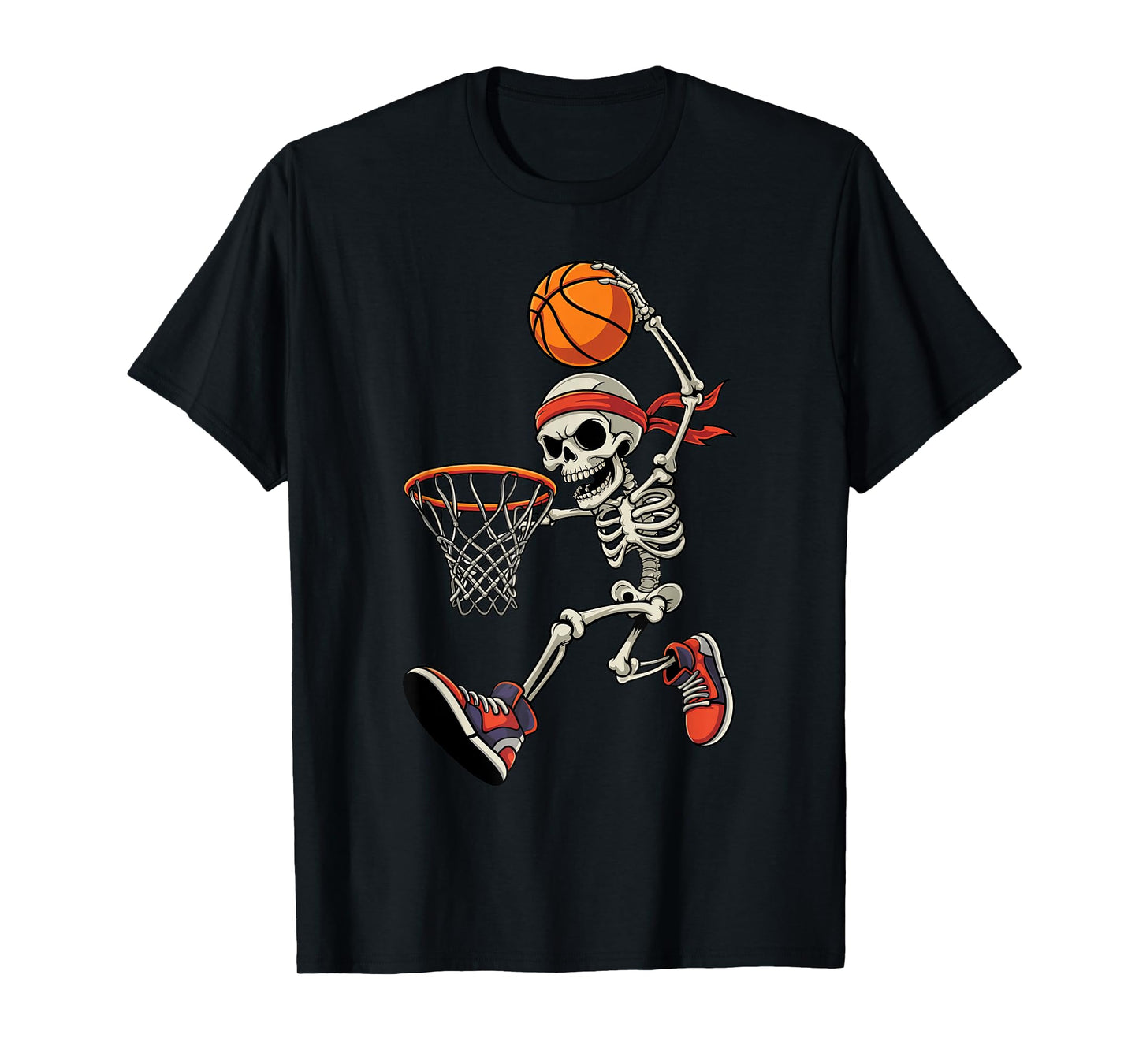 Skeleton Basketball Halloween Costume Funny Toddler Kids T-Shirt
