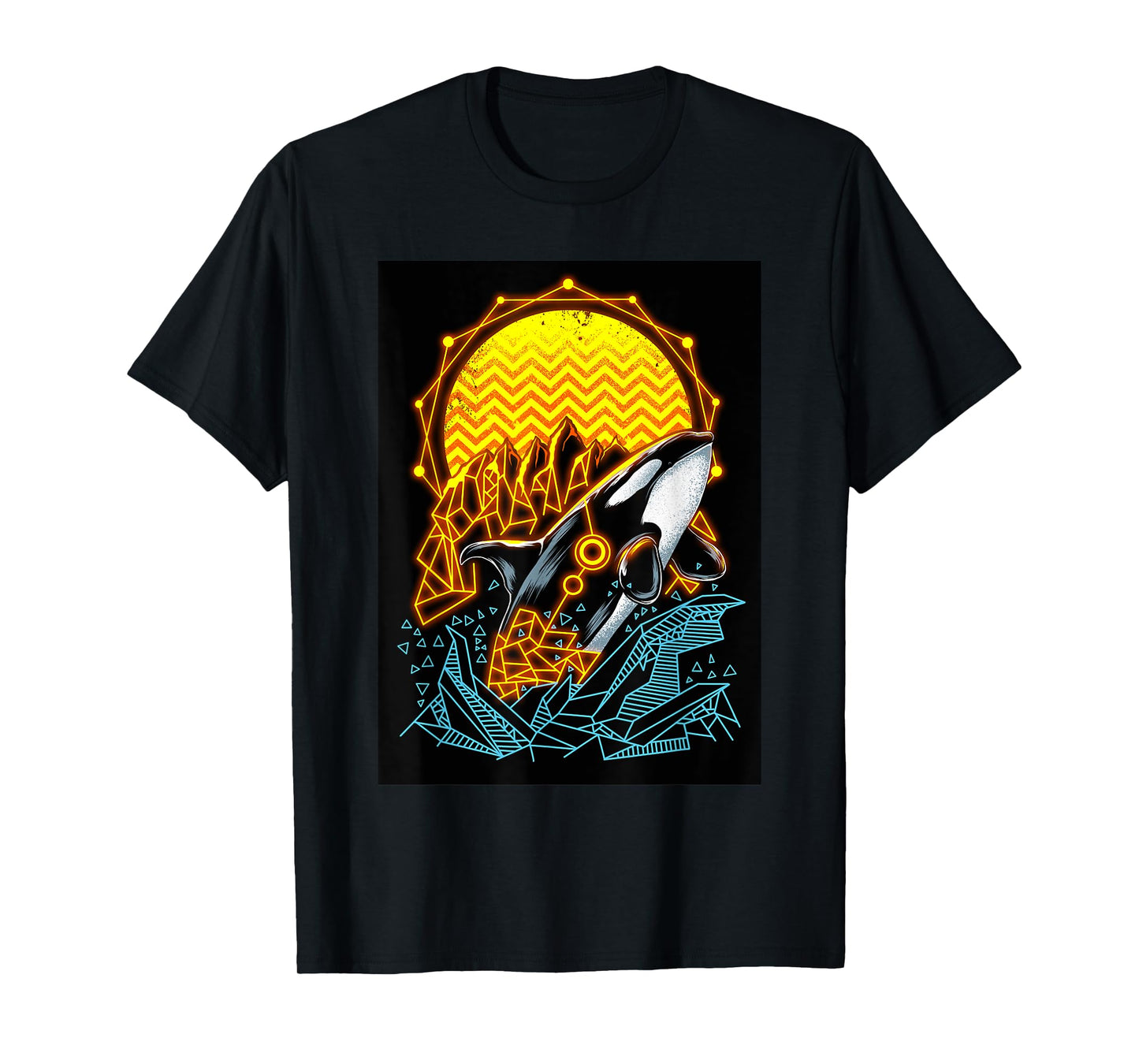 Techno Orca Whale T-Shirt