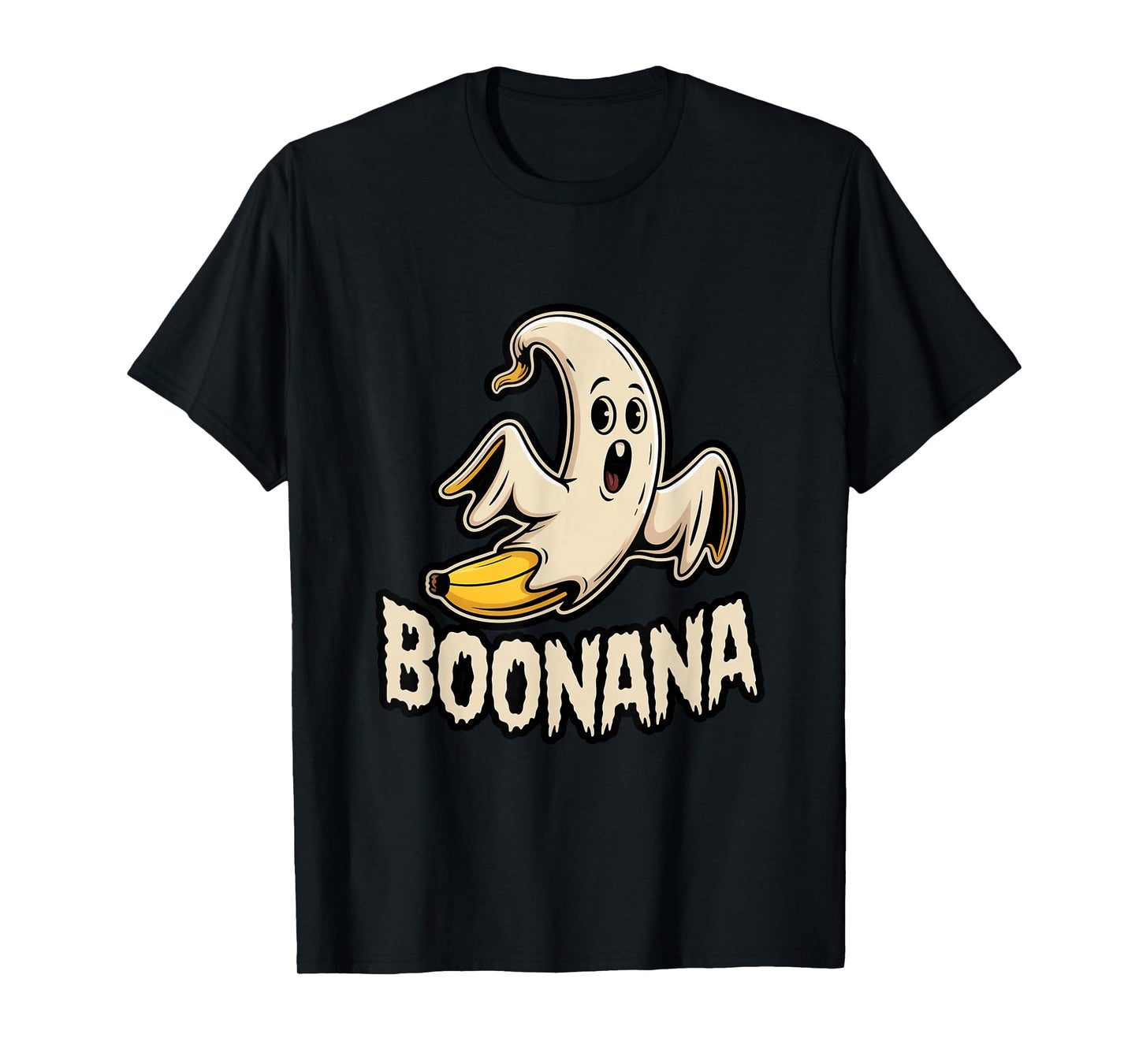 Boonana Cute Ghost Banana Halloween Costume Men Women Kids T-Shirt