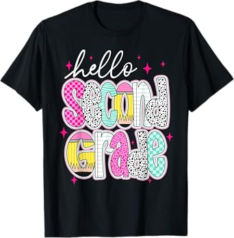 Hello 2nd Grade Back To School Teachers Women Student Kid T-Shirt