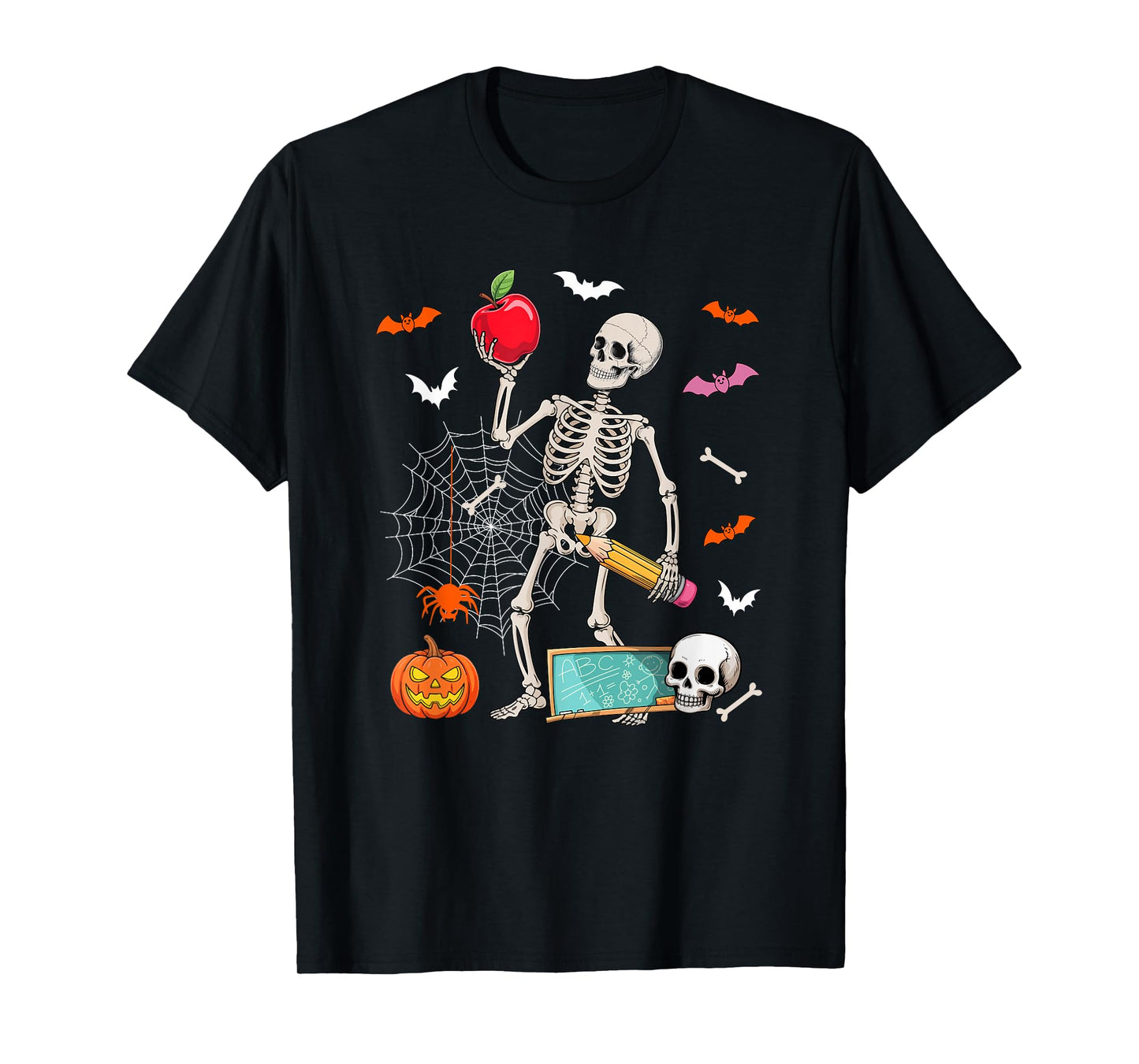 Assistant Teacher Job Horror Skeleton Halloween Costume Team T-Shirt