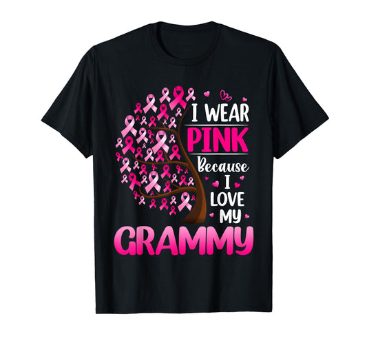 I Wear Pink For My Grammy Breast Cancer Awareness T-Shirt