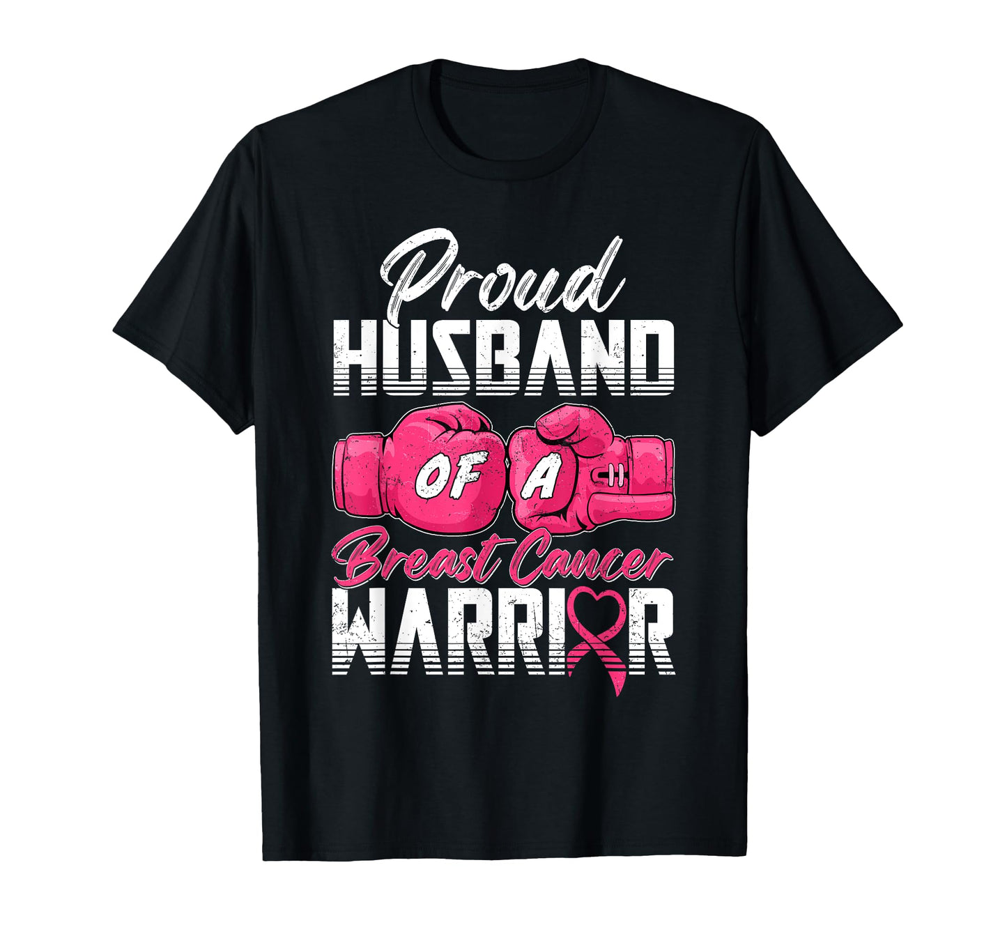Proud Husband Of A Breast Cancer Warrior Cancer Survivor T-Shirt