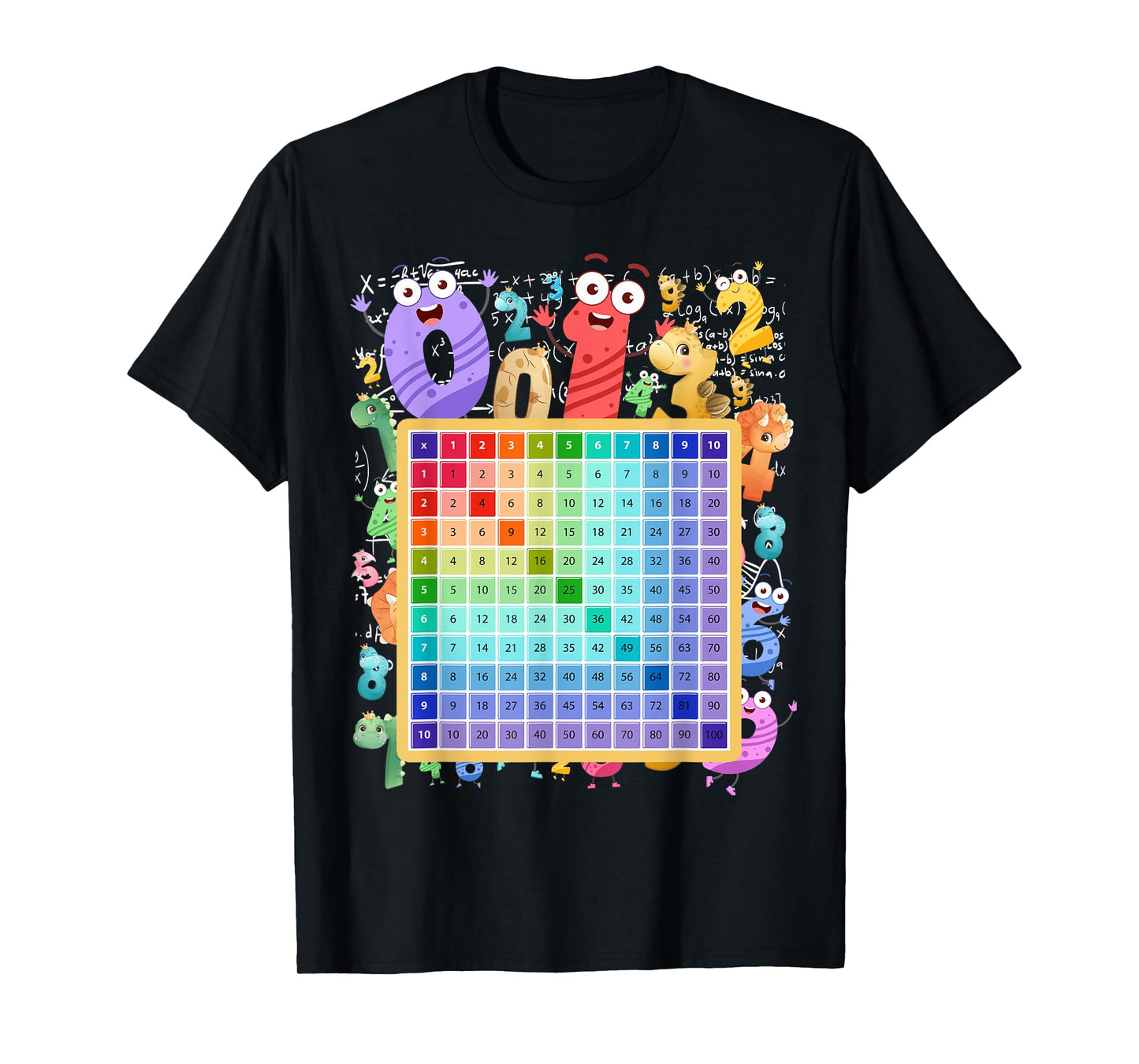 Maths Numbers Costume Idea For Kids & Multiplication square T-Shirt