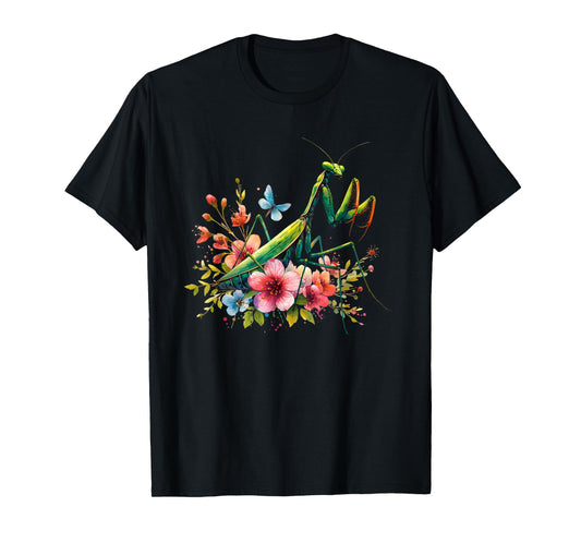 Beautiful Insect Art - Praying Mantis T-Shirt