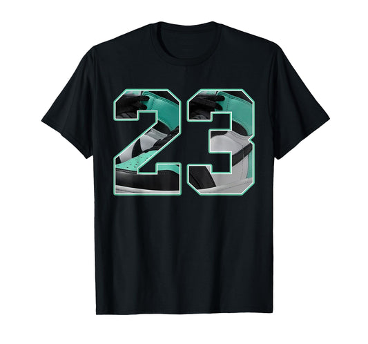 Number 23 Black Green Glow 3s Loser Lover Matching Tee T-Shirt