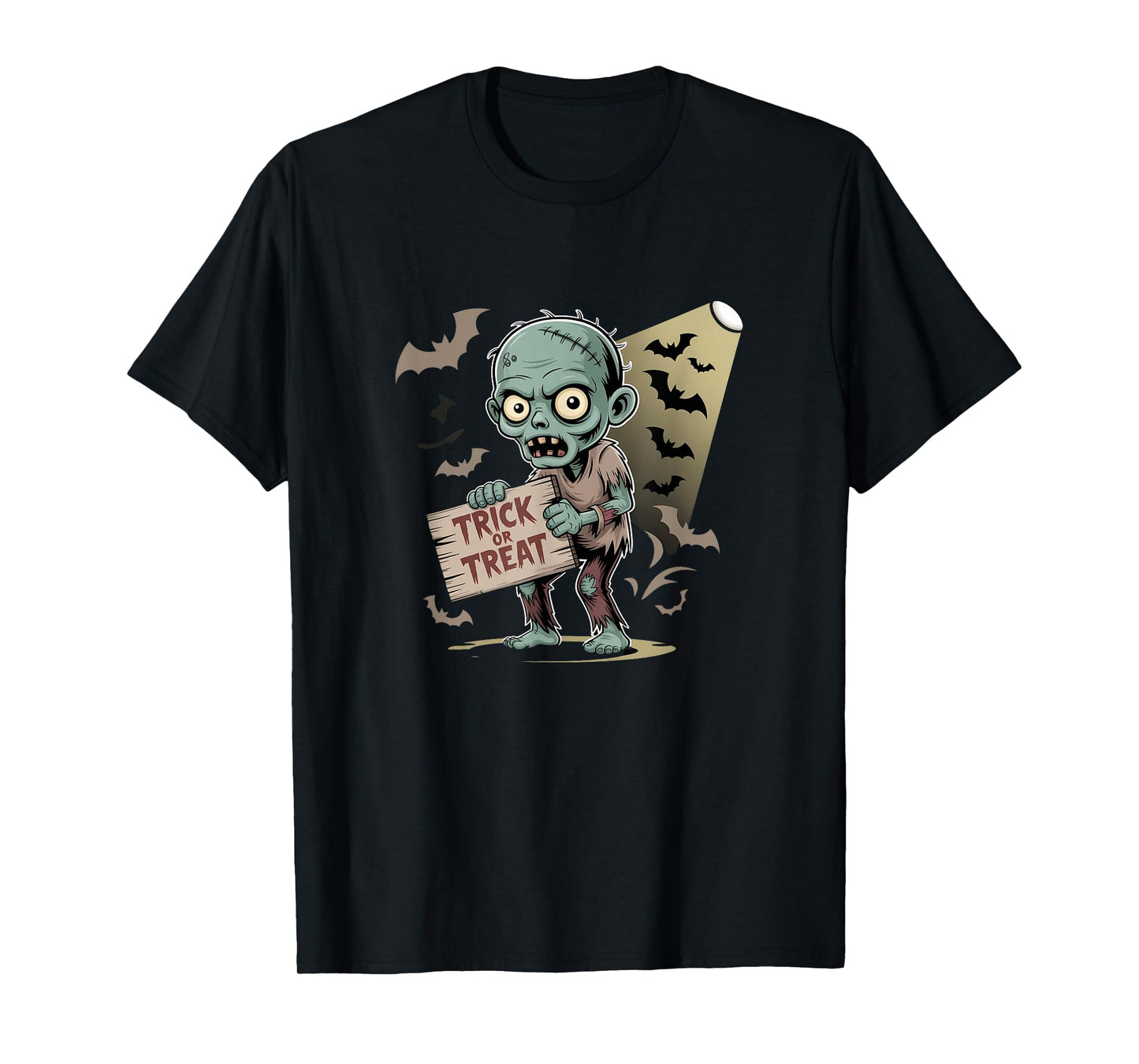 Spooky Trick or Treat Zombie Gift for Men Women T-Shirt