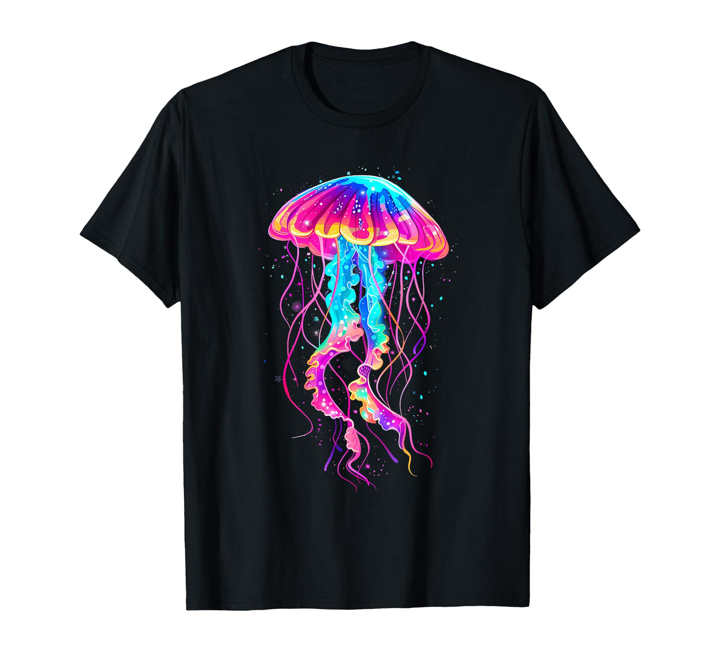 Jellyfish Sea Ocean Jellyfish Motif Marine Mammal Artwork T-Shirt