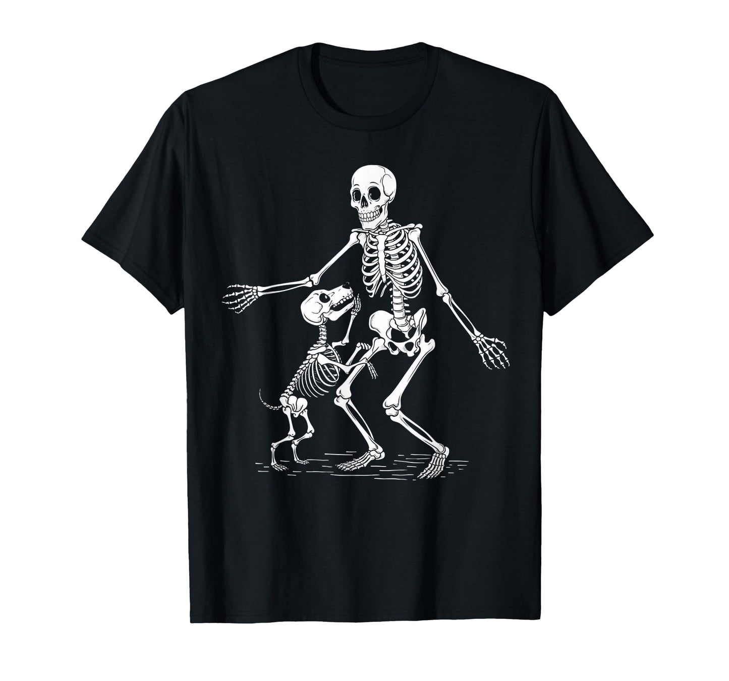 Halloween Dog Funny Skeleton Chasing Dog for Skeleton Lovers T-Shirt