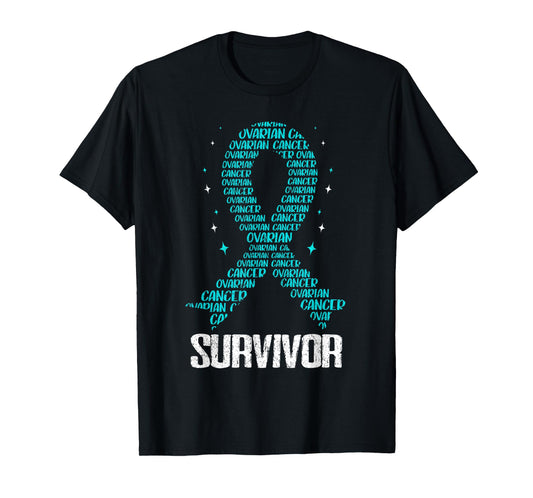 Ovarian Cancer Awareness Fight Cancer Chemotherapy Ovary T-Shirt
