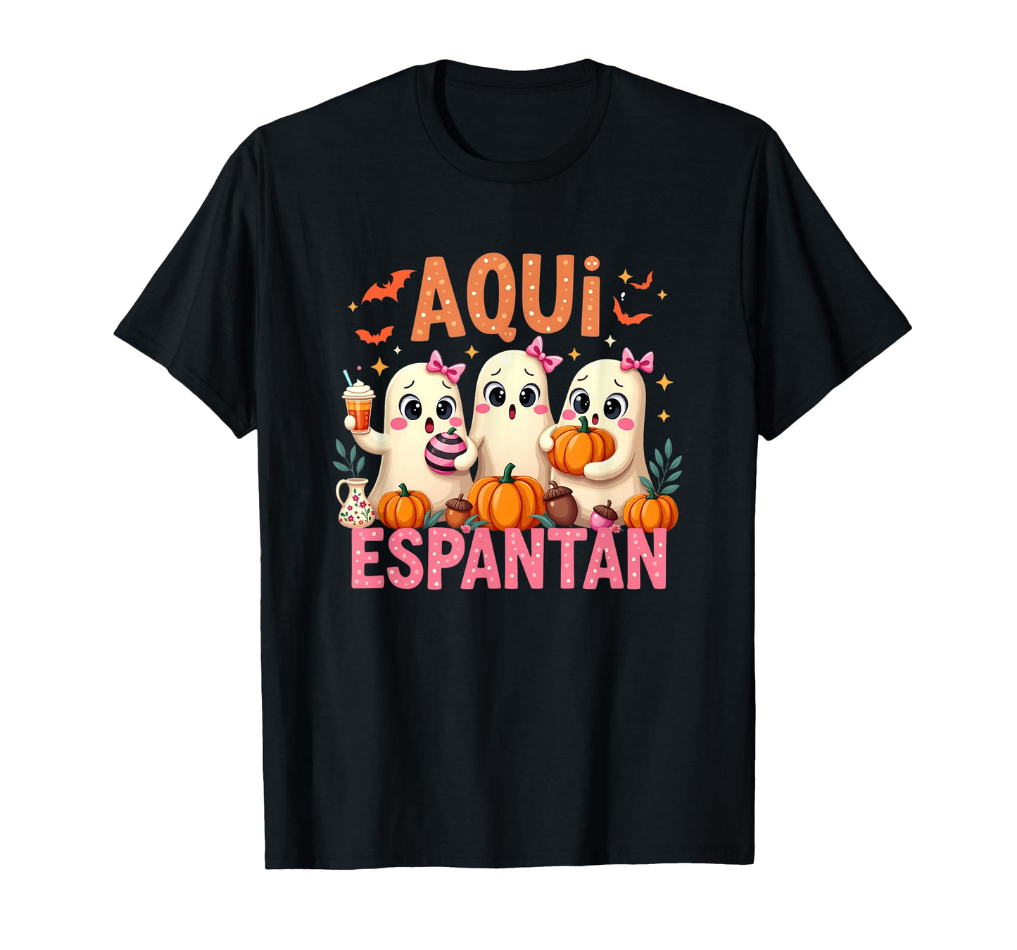 Aqui Espantan Mexican Ghost Halloween Spooky Conchas Espooky T-Shirt