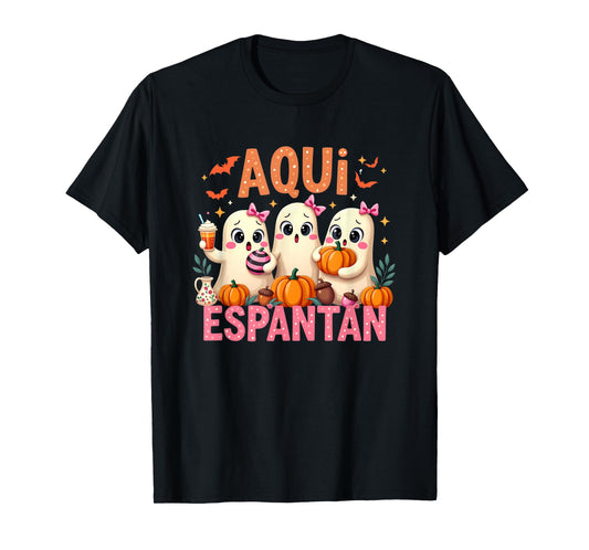 Aqui Espantan Mexican Ghost Halloween Spooky Conchas Espooky T-Shirt