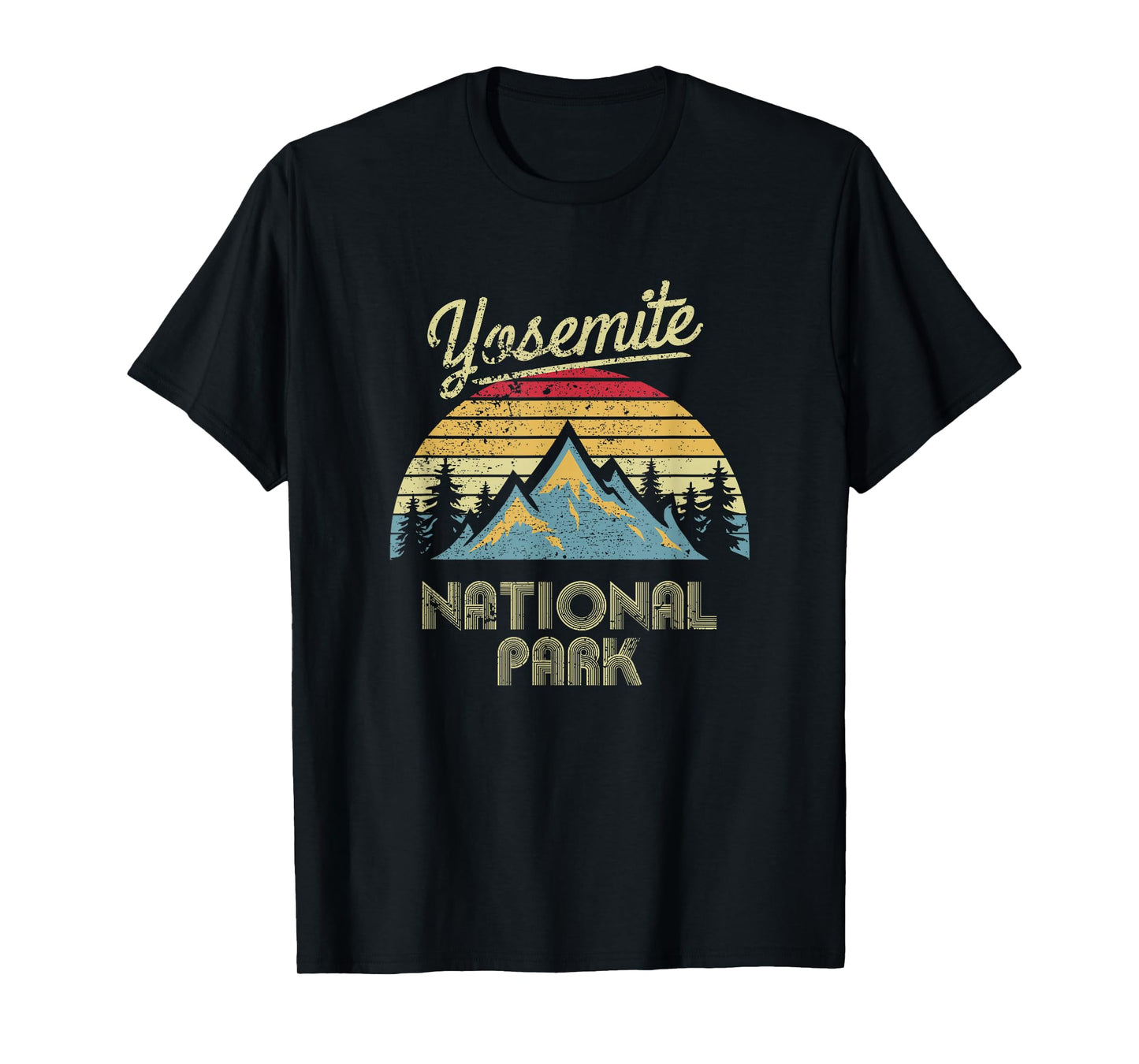 Vintage Retro Yosemite National Park Mountain T Shirt T-Shirt