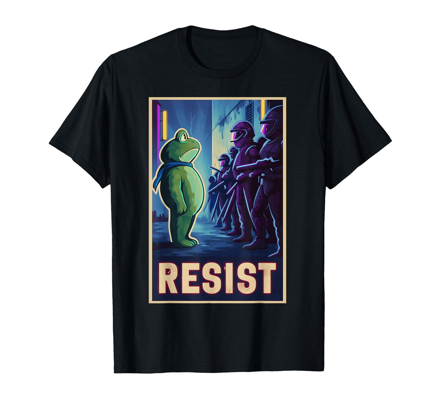 Funny Portland Frog Protest Activist Nature Eco Movement T-Shirt