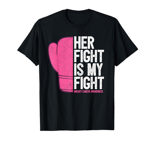 Husband Breast Cancer Wife Support T-Shirt
