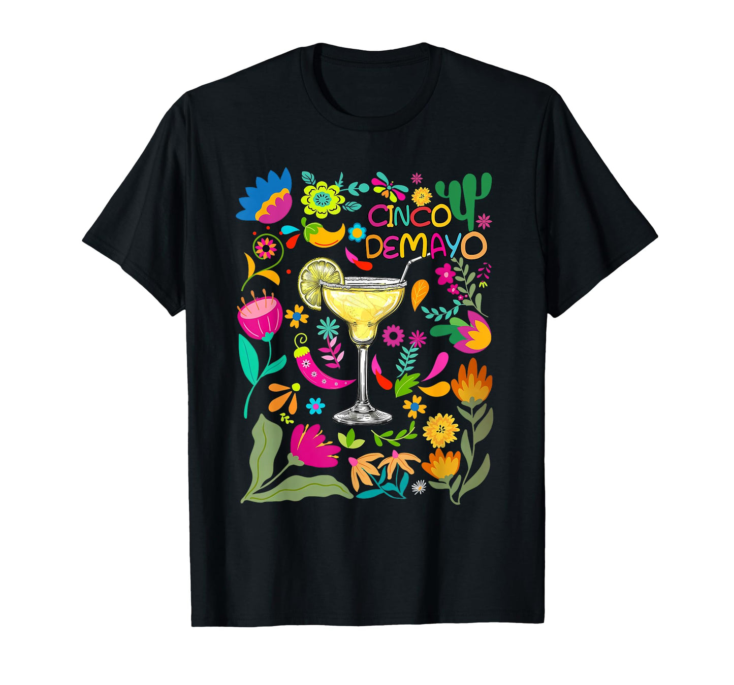 Happy Cinco de Mayo Poncho Mexican Let’s Fiesta Men Women T-Shirt