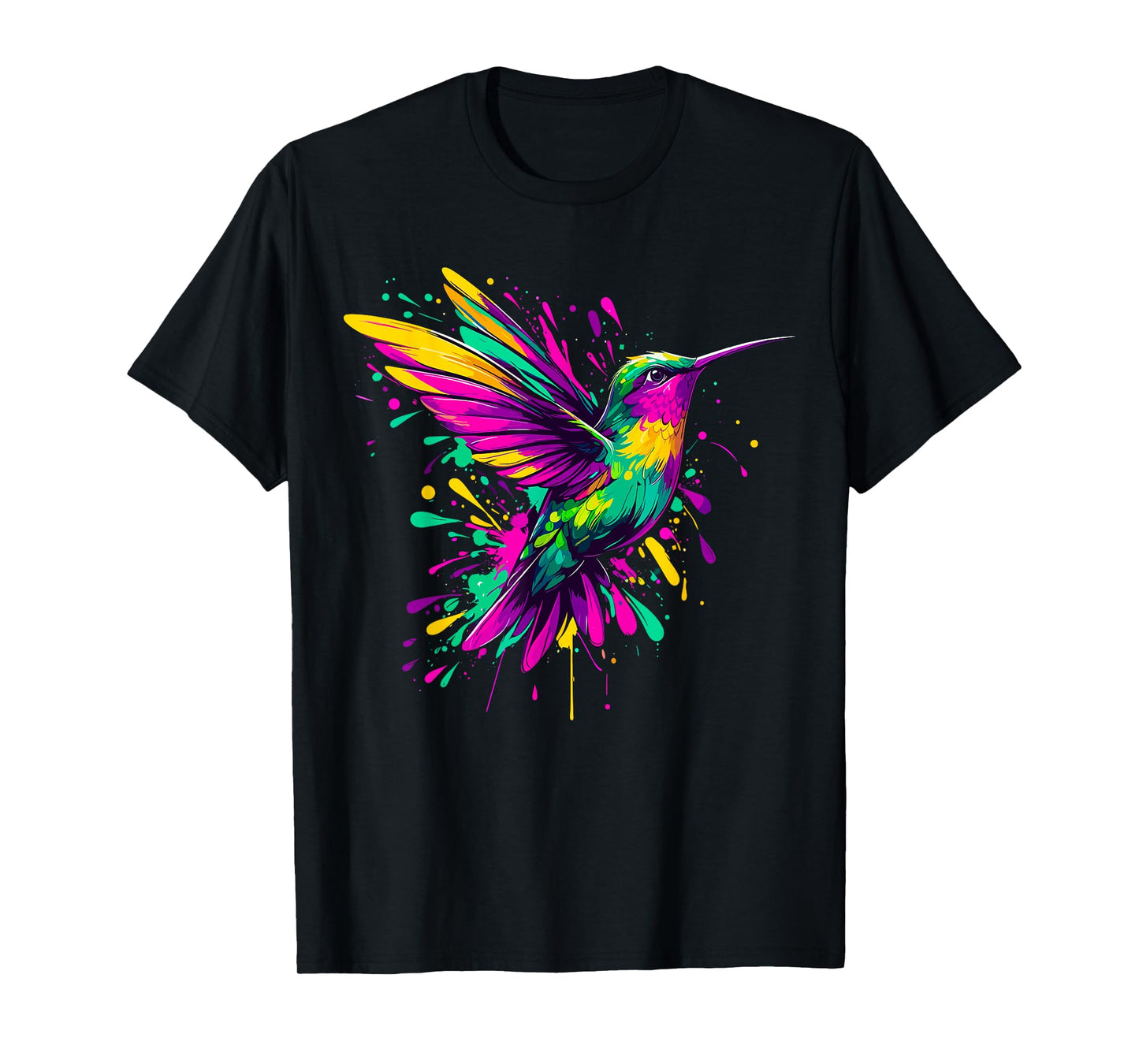 Hummingbird Watercolor Art T-Shirt