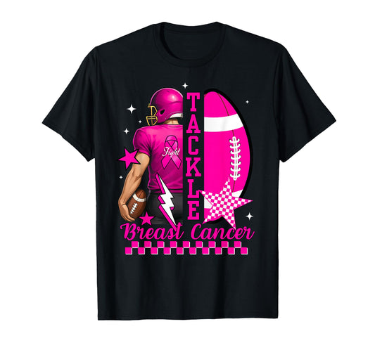 Tackle Breast Cancer Awareness American Football Men Women T-Shirt