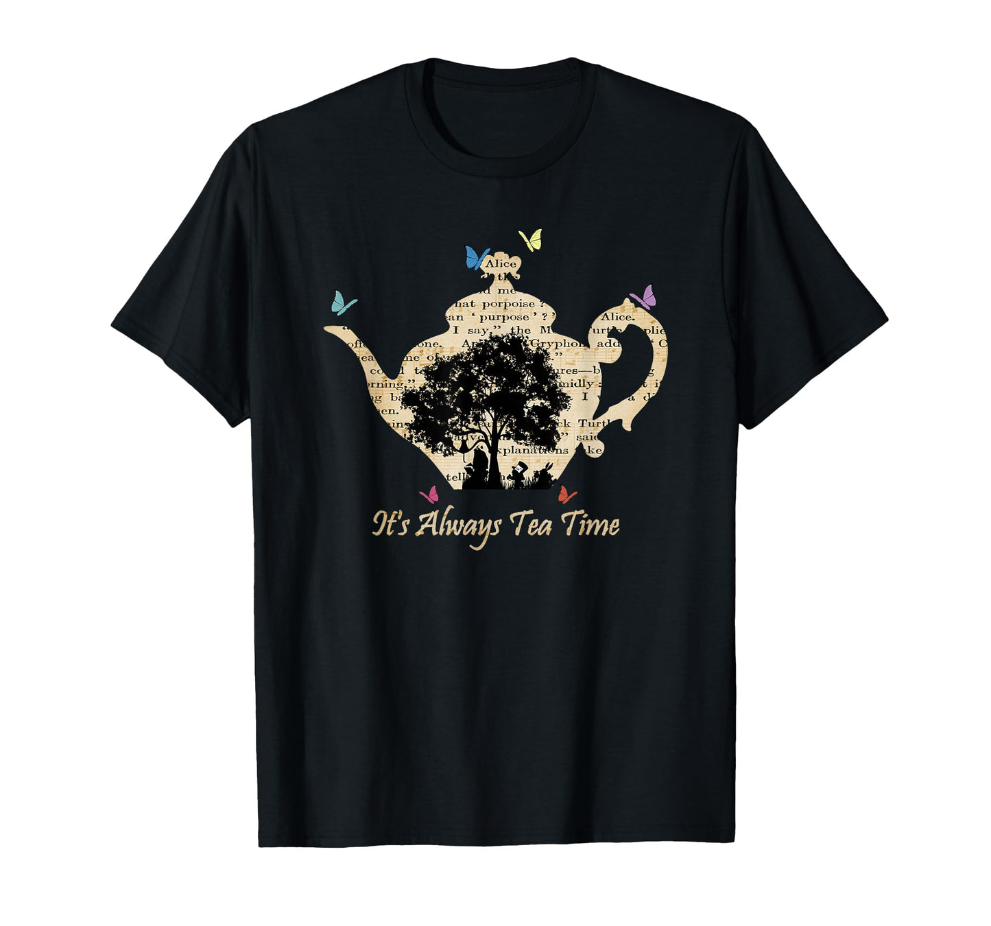 Alice In Wonderland Vintage Tea Time T-Shirt