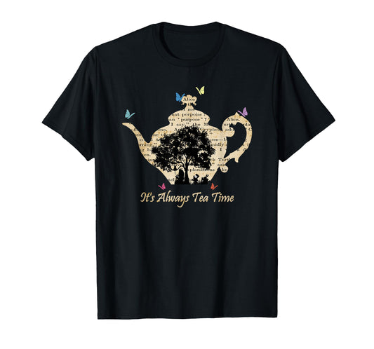 Alice In Wonderland Vintage Tea Time T-Shirt