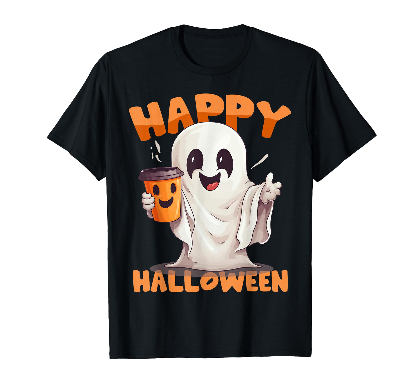 Funny Happy Halloween Boo Ghost Matching Family Couples 2025 T-Shirt