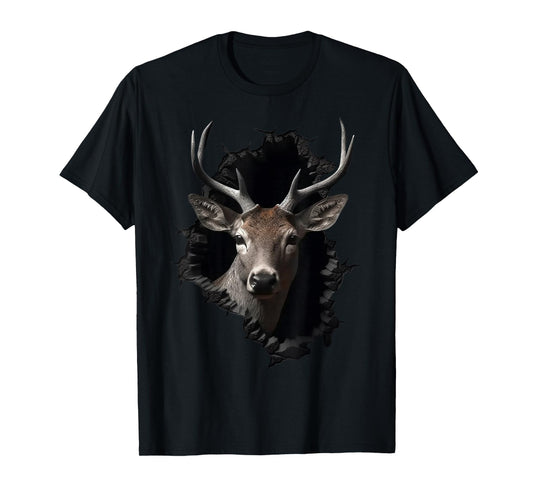 Deer Artwork Wall - Animal Deer T-Shirt