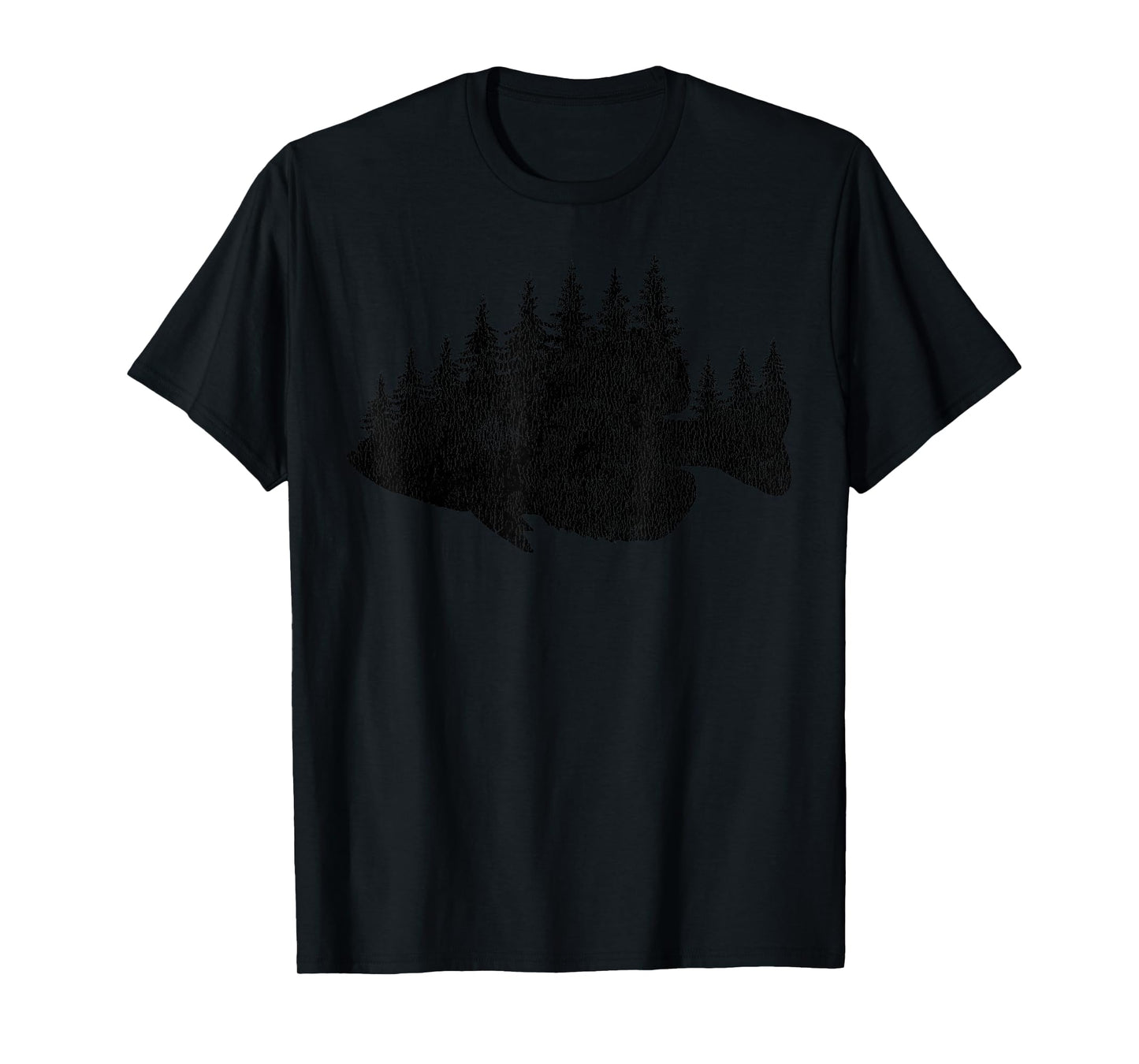 Crappie Fishing Forest Treeline Panfish T-Shirt
