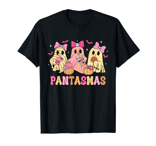 Pantasmas Ghost Funny Spooky Conchas Mexican Halloween Ghost T-Shirt