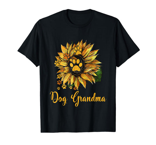 Dog Grandma Sunflower Shirt Funny Cute Family Gifts Apparel T-Shirt