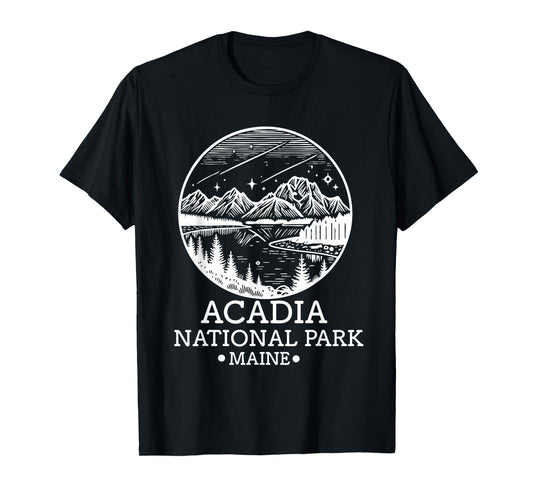 Acadia National Park Souvenir Maine Retro for Men Women Kid T-Shirt