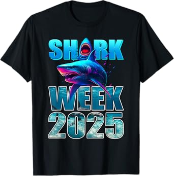 Funny Shark Lover 2025 – Ocean Conservation Week T-Shirt